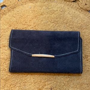 Vintage Suede Grey Wallet